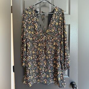 Forever 21 Black Floral Dress